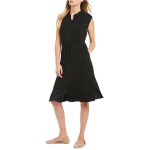 Eileen Fisher Jersey Dress Black Size L